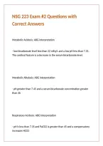 NSG 223 Exam -2 Questions with Correct Answers
