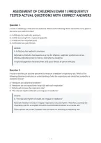 Assessment&colon; Screening Tools And&NewLine;Supplementary Tests Of Aphasia Latest Actual&NewLine;Exam With Verified Questions & Correct&NewLine;Answers