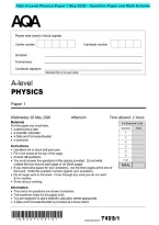 AQA A-Level Physics Paper 1 May 2026 &ndash; Question Paper and Mark Scheme