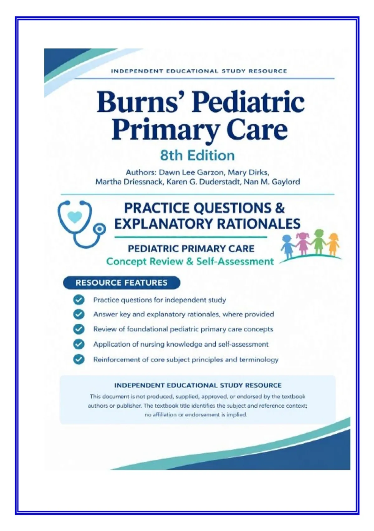 Burns Pediatric Primary Care 8th Edition Test Bank | Nursing Practice ...