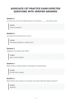 Associate Cet Review Question Set&NewLine;With Accurate Answers