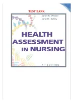 Test Bank for Health Assessment in Nursing&comma; 7th Edition by Janet R&period; Weber and Jane H&period; Kelley