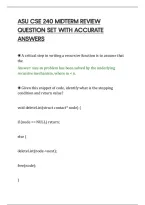 Asu Cse 240 Midterm Updated Actual Exam&NewLine;Questions And Correct Answers&NewLine;
