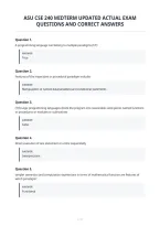 Asu Ecn 221 Exam 1 Study Guide Expected&NewLine;Questions With Verified Answers&NewLine;
