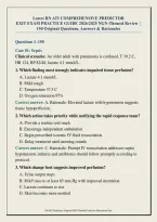 Latest RN ATI COMPREHENSIVE PREDICTOR &NewLine;EXIT EXAM PRACTICE GUIDE 2026&sol;2025 NGN-Themed Review  &vert;  &NewLine;150 Original Questions&comma; Answers & Rationales 