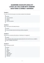 Guidewire Associate Analyst&NewLine;Latest Actual Exam With Verified&NewLine;Questions & Correct Answers&NewLine;