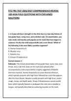 Fitz Pre-Test 2026&sol;2027 Comprehensive Review&colon; 100 High-Yield Questions With Explained Solutions