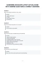 Guidewire Associate Latest Actual Exam&NewLine;With Verified Questions & Correct Answers&NewLine;