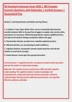 SSI Assistant Instructor Exam 2026 &vert; 180 Complex &NewLine;Scenario Questions with Rationales &vert; Verified Answers &vert; &NewLine;Guaranteed Pass 