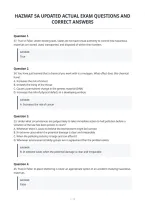 Hazmat 5A Updated Actual Exam Questions And&NewLine;Correct Answers&NewLine;