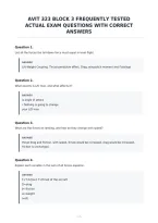 Avit 323 Block 3 Frequently Tested&NewLine;Actual Exam Questions With Correct&NewLine;Answers