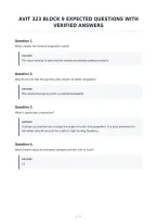 Avit 323 Block 9 Expected Questions With&NewLine;Verified Answers