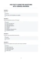 Hcb Test 5 Expected Questions&NewLine;With Verified Answers
