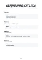 Avit 323 Block 10 Lents Updated Actual&NewLine;Exam Questions And Correct Answers