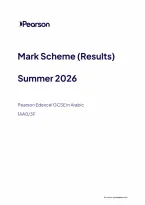 Pearson Edexcel GCSE Arabic 1AA0&sol;3F June 2026 Mark Scheme &vert; Foundation Tier Paper 3F Exam Marking Guide & Revision PDF