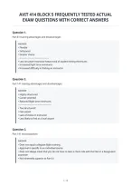 Avit 414 Block 5 Frequently Tested Actual&NewLine;Exam Questions With Correct Answers