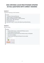 Aws Certified Cloud Practitioner Updated&NewLine;Actual Questions With Correct Answers