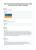 Aws Cloud Practitioner Updated Actual Exam&NewLine;Questions And Correct Answers