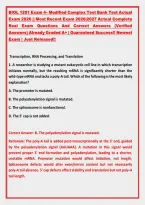 BIOL 1201 Exam 4&ndash; Modified Complex Test Bank Test Actual &NewLine;Exam 2026 &vert;&vert; Most Recent Exam 2026&vert;2027 Actual Complete &NewLine;Real Exam Questions And Correct Answers &lpar;Verified &NewLine;Answers&rpar; Already Graded A&plus; &vert; Guaranteed Success&excl;&excl; Newest &NewLine;Exam &vert; Just Released&excl;&excl; 