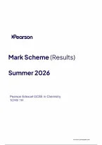 Pearson Edexcel GCSE Chemistry 1CH0&sol;1H June 2026 Mark Scheme &vert; Higher Tier Paper 1H Exam Marking Guide & Revision PDF
