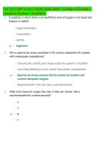 Fire 2271 EMT Exam 2 Study Guide 2026 &vert; College of DuPage Practice Questions and Review