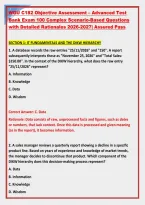 WGU C182 Objective Assessment &ndash; Advanced Test &NewLine;Bank Exam 100 Complex Scenario-Based Questions &NewLine;with Detailed Rationales 2026-2027&vert; Assured Pass