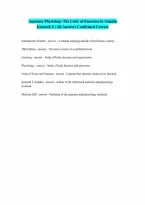 for Anatomy Physiology The Unity of Function By Kenneth S Saladin Questions and Answers 100 Pass