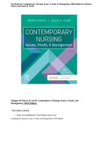 Test Bank For Contemporary Nursing&colon; Issues&comma; Trends&comma; & Management 8th Edition By Barbara Cherry & Susan R&period; Jacob &vert; ISBN 9780323554206 &vert; Chapters 1&ndash;28 Complete