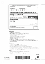 Pearson Edexcel GCSE Chemistry 1CH0&sol;2F June 2026 Question Paper &vert; Foundation Tier Paper 2F Exam Practice & Revision PDF