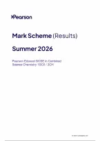 Pearson Edexcel GCSE Combined Science 1SC0&sol;2CH June 2026 Mark Scheme &vert; Higher Tier Paper 2CH Exam Marking Guide & Revision PDF