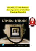 Test Bank for Criminal Behavior&colon; A Psychological Approach 11th Edition by Curt R&period; Bartol & Anne M&period; Bartol &ndash; Chapters 1&ndash;16&comma; Questions and Answers 2026&ndash;2027