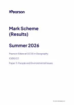 Pearson Edexcel GCSE Geography B 1GB0&sol;03 June 2026 Mark Scheme &vert; GCSE Paper 03 Exam Marking Guide & Revision PDF