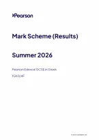 Pearson Edexcel GCSE Greek 1GK0&sol;4F June 2026 Mark Scheme &vert; Foundation Tier Paper 4F Exam Marking Guide & Revision PDF