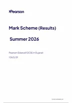 Pearson Edexcel GCSE Gujarati 1GU0&sol;3F June 2026 Mark Scheme &vert; Foundation Tier Paper 3F Exam Marking Guide & Revision PDF