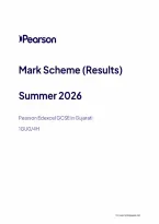 Pearson Edexcel GCSE Gujarati 1GU0&sol;4H June 2026 Mark Scheme &vert; Higher Tier Paper 4H Exam Marking Guide & Revision PDF