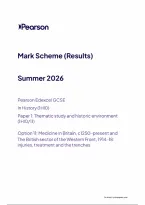 Pearson Edexcel GCSE History 1HI0&sol;11 June 2026 Mark Scheme &vert; GCSE Paper 11 Exam Marking Guide & Revision PDF