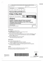Pearson Edexcel GCSE History 1HI0&sol;11 June 2026 Question Paper &vert; GCSE Paper 11 Exam Practice & Revision PDF