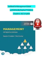 Test Bank for Management 14th Edition by Stephen P&period; Robbins & Mary Coulter &ndash; Principles of Management Questions and Answers 2026&ndash;2027