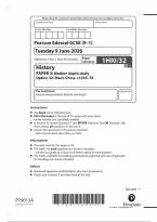 Pearson Edexcel GCSE History 1HI0&sol;32 June 2026 Question Paper &vert; GCSE Paper 32 Exam Practice & Revision PDF