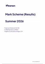 Pearson Edexcel GCSE Mathematics 1MA1&sol;2H June 2026 Mark Scheme &vert; Higher Tier Paper 2H Exam Marking Guide & Revision PDF