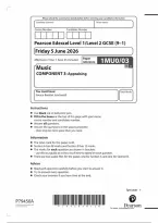 Pearson Edexcel GCSE Music 1MU0&sol;03 June 2026 Question Paper &vert; GCSE Paper 03 Exam Practice & Revision PDF