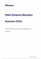 Pearson Edexcel GCSE Physical Education 1PE0&sol;02 June 2026 Mark Scheme &vert; GCSE Paper 02 Exam Marking Guide & Revision PDF
