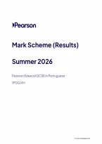 Pearson Edexcel GCSE Portuguese 1PG0&sol;4H June 2026 Mark Scheme &vert; Higher Tier Paper 4H Exam Marking Guide & Revision PDF