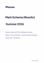 Pearson Edexcel GCSE Religious Studies A 1RA0&sol;2B June 2026 Mark Scheme &vert; GCSE Paper 2B Exam Marking Guide & Revision PDF