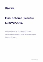 Pearson Edexcel GCSE Religious Studies A 1RA0&sol;2C June 2026 Mark Scheme &vert; GCSE Paper 2C Exam Marking Guide & Revision PDF