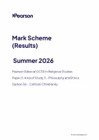 Pearson Edexcel GCSE Religious Studies A 1RA0&sol;3A June 2026 Mark Scheme &vert; GCSE Paper 3A Exam Marking Guide & Revision PDF