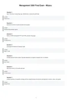 Mgt 300 Exam Q&A Study Guide