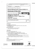 Pearson Edexcel GCSE Religious Studies B 1RB0&sol;2B June 2026 Question Paper &vert; GCSE Paper 2B Exam Practice & Revision PDF