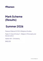 Pearson Edexcel GCSE Religious Studies B 1RB0&sol;3B June 2026 Mark Scheme &vert; GCSE Paper 3B Exam Marking Guide & Revision PDF