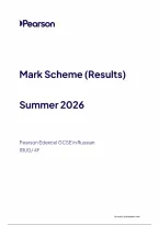 Pearson Edexcel GCSE Russian 1RU0&sol;4F June 2026 Mark Scheme &vert; Foundation Tier Paper 4F Exam Marking Guide & Revision PDF